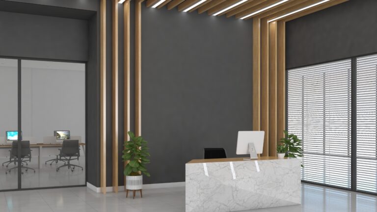 Commercial Painting Front Desk Paint Life