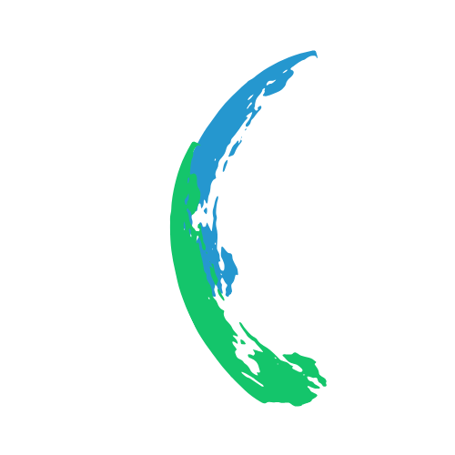 Paint Brush Swipe Blue Green