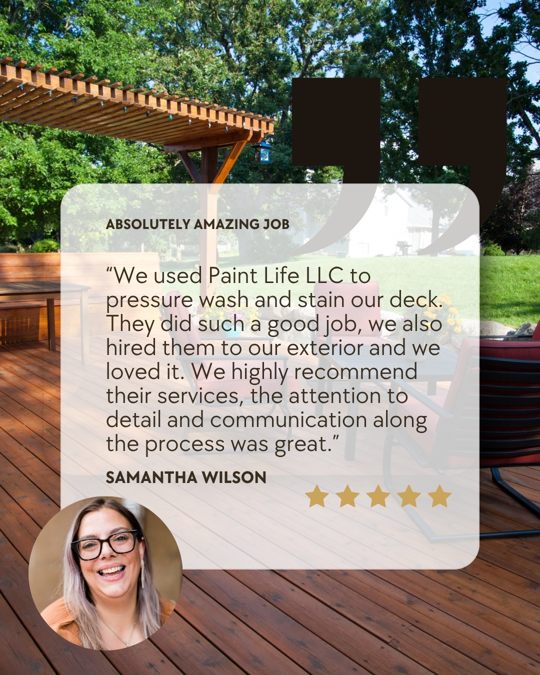 Testimonial - Highly recommend